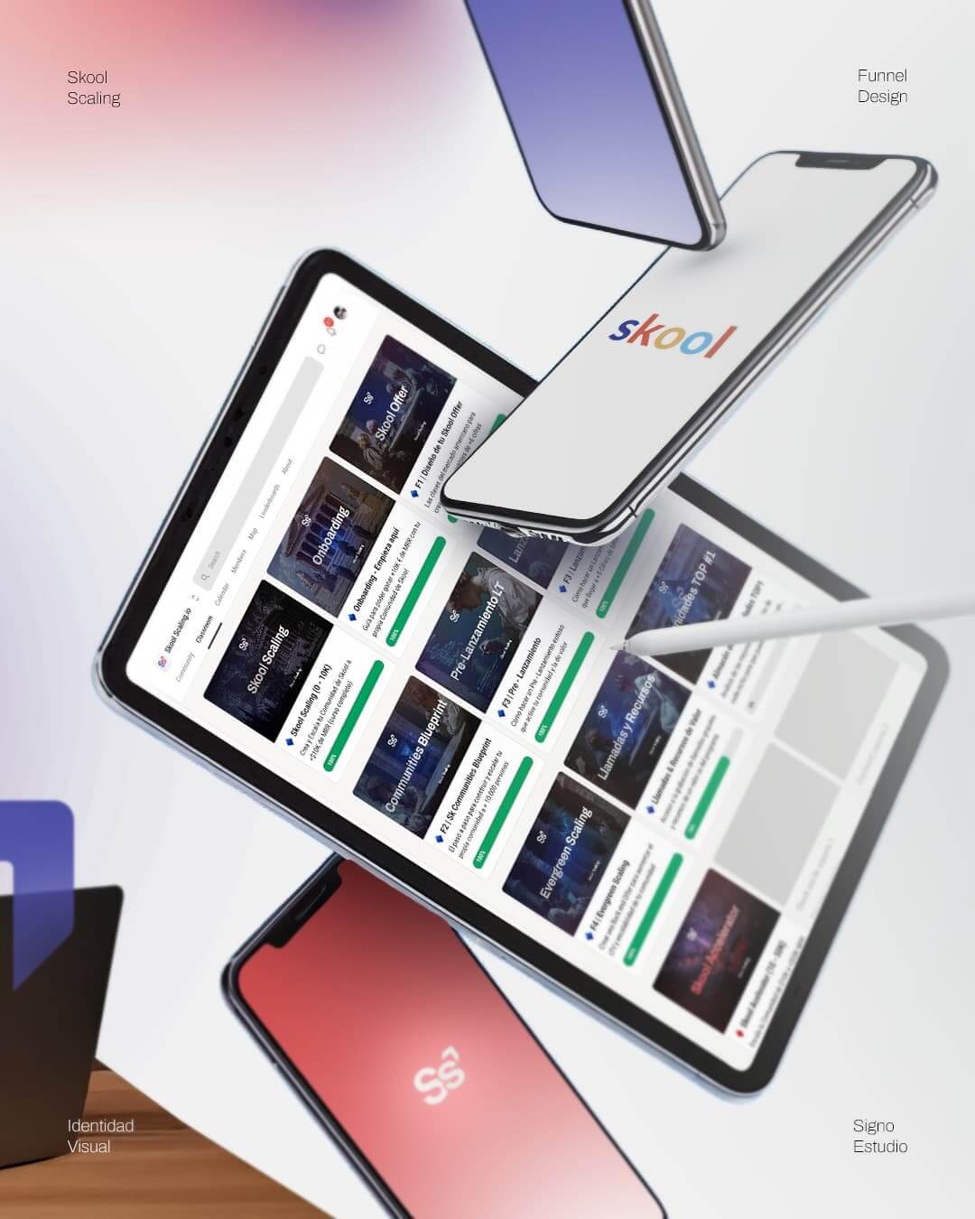 Diseño de Branding Visual para Skool Scaling.Realizamos el rediseño de la identidad visual para (1)
